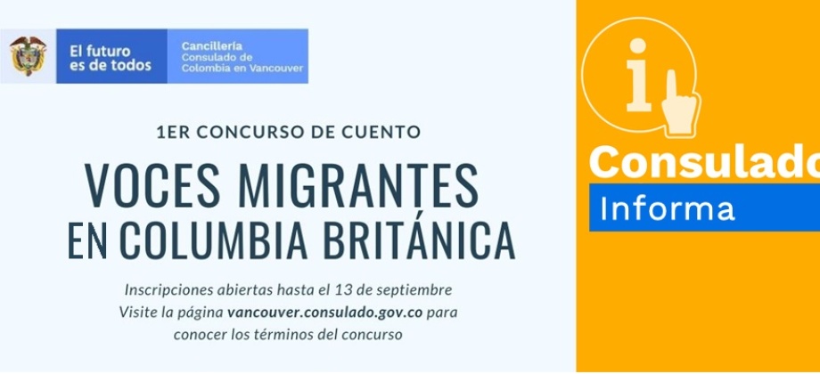 Concurso de Cuento: Voces Migrantes de Columbia Británica