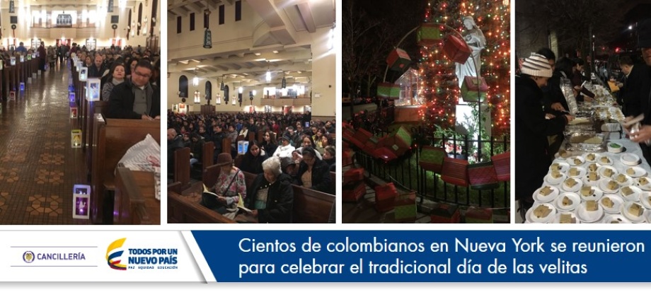 Cientos de colombianos en Nueva York se reunieron para celebrar tradicional día de las velitas