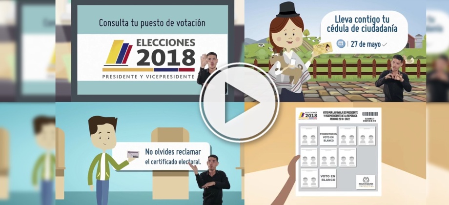Recuerde que las elecciones para Presidente y Vicepresidente de la República 2018 se realizarán en el exterior del 21 al 27 de mayo de 2018