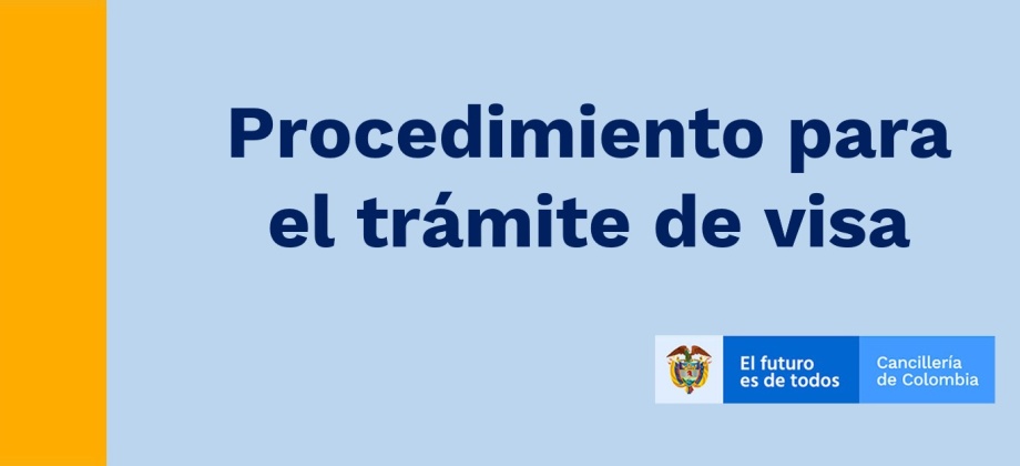 Procedimiento para el trámite de visa 