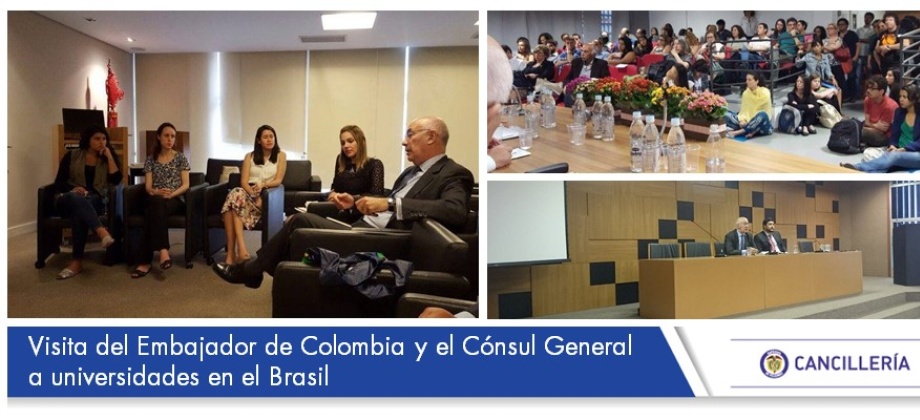 Visita del Embajador de Colombia y el Cónsul General a universidades en la capital