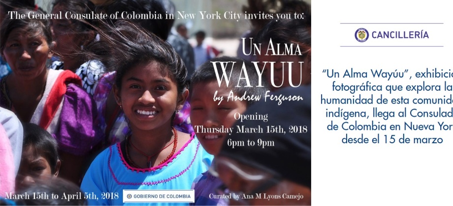 “Un Alma Wayúu”, exhibición fotográfica que explora la humanidad de esta comunidad indígena, llega al Consulado de Colombia en Nueva York desde el 15 de marzo