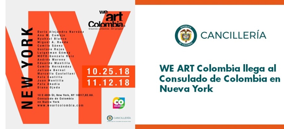 WE ART Colombia llega al Consulado en Nueva York