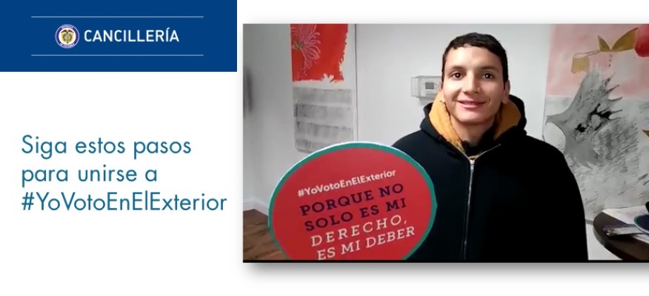Siga estos pasos para unirse a #YoVotoEnElExterior.