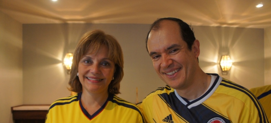 La Ministra de Educación, María Fernanda Campo, y el Encargado de Negocios, José Francisco Díaz Ulloa