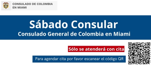 Este 25 de marzo se realizará la jornada de Sábado Consular en la sede del Consulado de Colombia en Miami