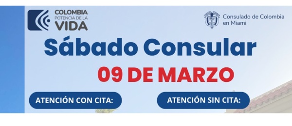 Participa del Sábado Consular este 9 de marzo de 2024