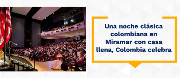 Una noche clásica colombiana en Miramar con casa llena, Colombia celebra